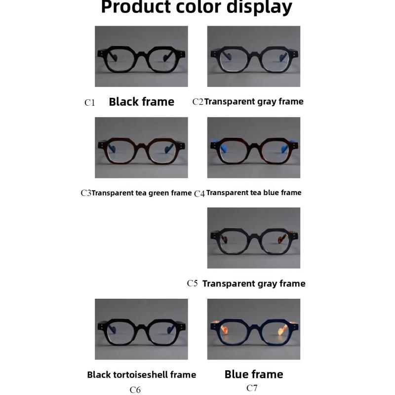 Women's glasses, men's and women's fashion polygonal glasses