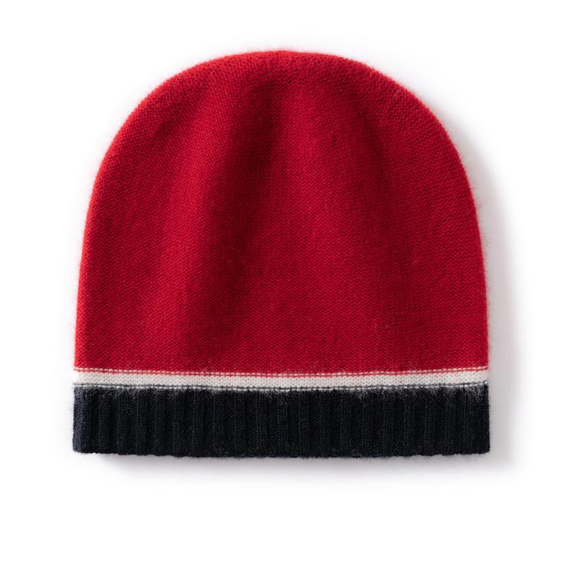 Cashmere Knitted Hats Men's and Women's Warm and Cold Ear Protection Hats Autumn and Winter Casual Knitted Hats Outdoor Cycling Hats Cold Hats