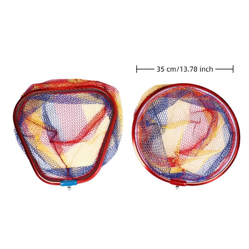 Aluminum Alloy Fishing Nets Head Fishing Scoop Colorful Fishing Hand Net Durable Ultralight Landing Net Fishing Tolls