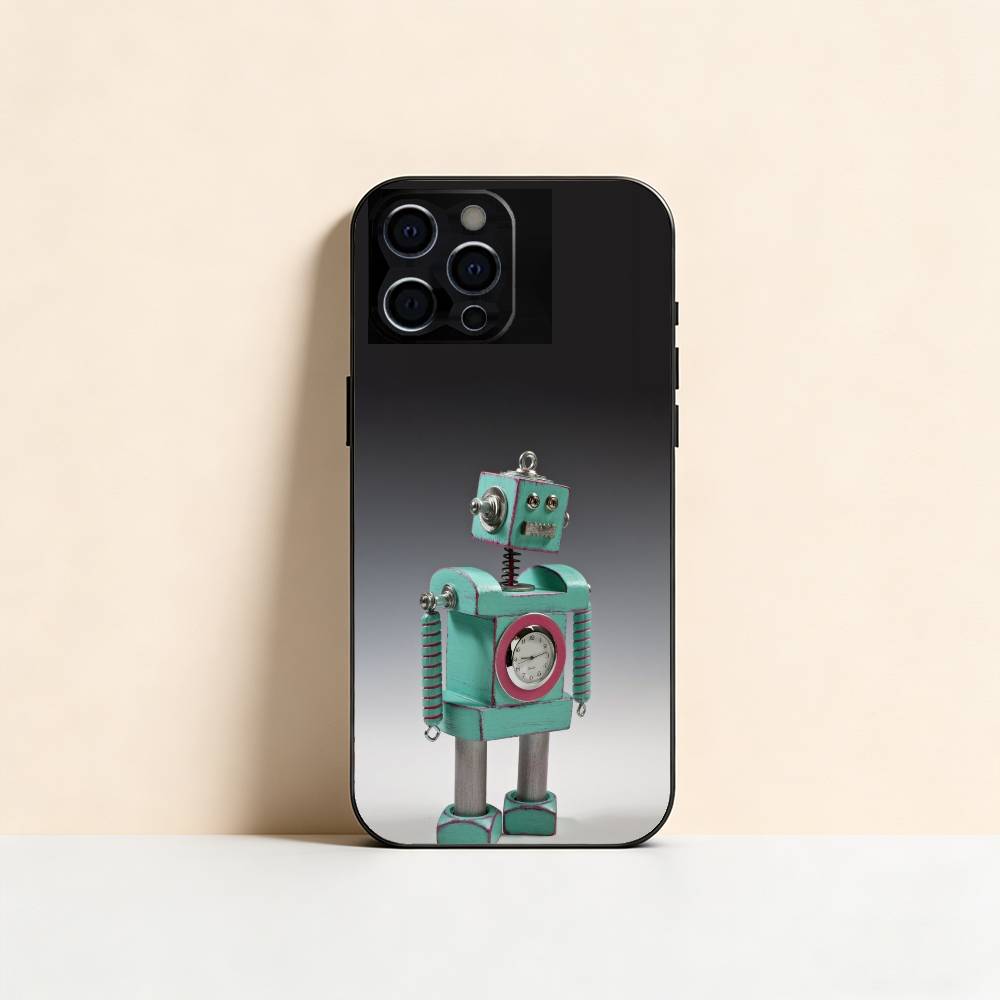 Old Robot Phone Case Silicone Soft For IPhone 17 16 15 14 13 12 11 X XR Plus Pro Max Plus