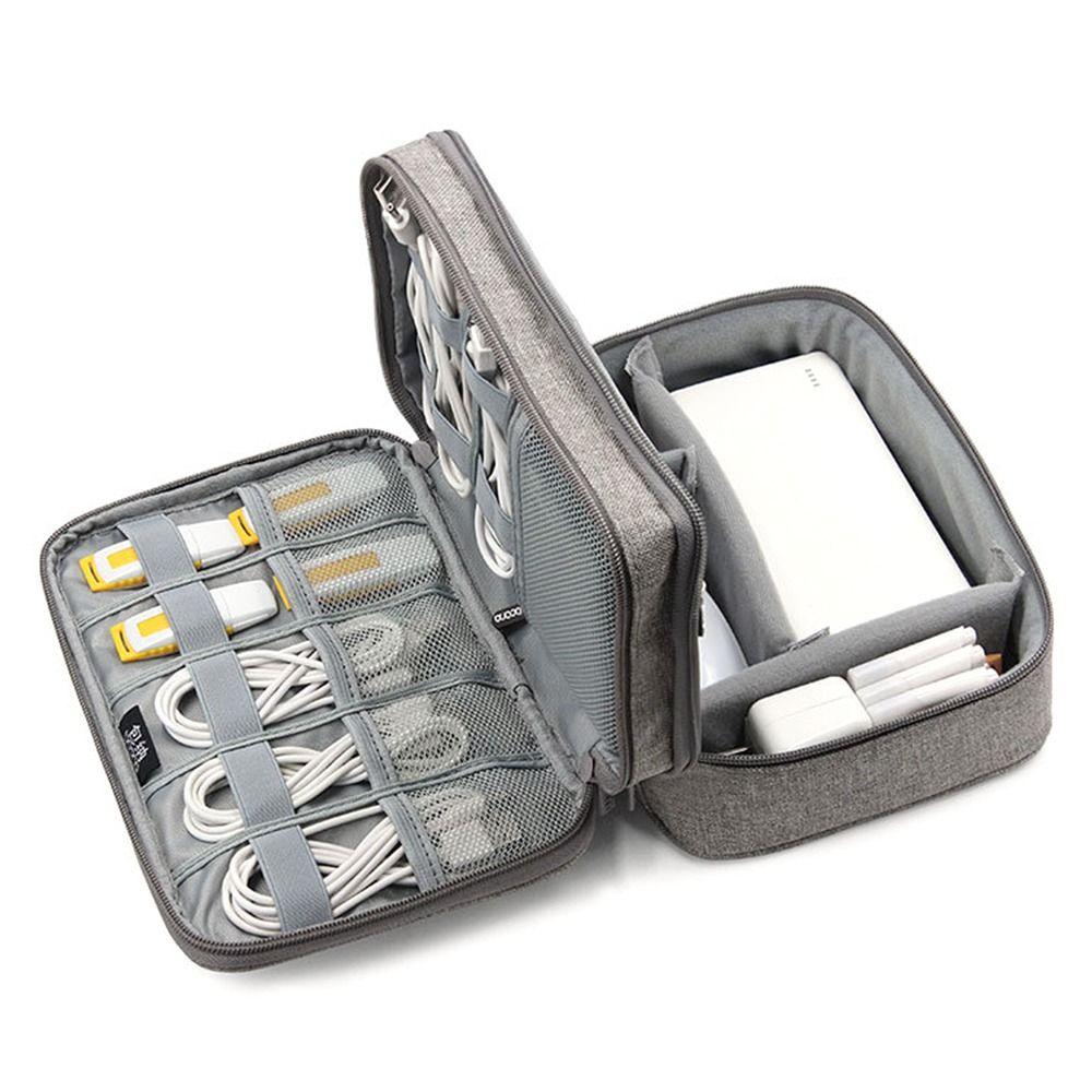 Household Power Bank Makeup Cover Electronics Accessories Earphone Wire Pouch USB Cable Bags Digital Storage Bag