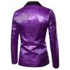 Charm Men's Casual One Button Fit Suit  Coat Jacket Sequin Party Top