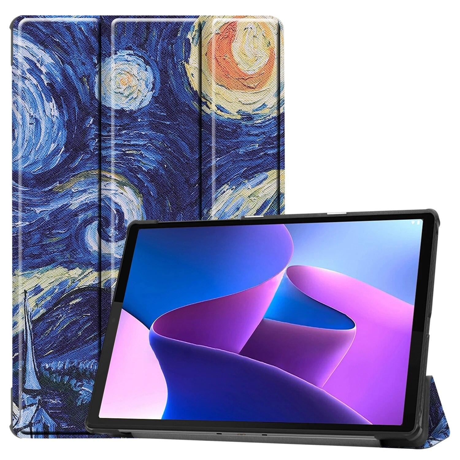 

Протиударний чохол для Lenovo Xiaoxin Pad 2022 10.6 Tab M10 Plus 3rd Gen Case TB128FU TB125FU Funda Tablet Tri-Fold Magnet Stand XiaoxinPad 2022 10.6