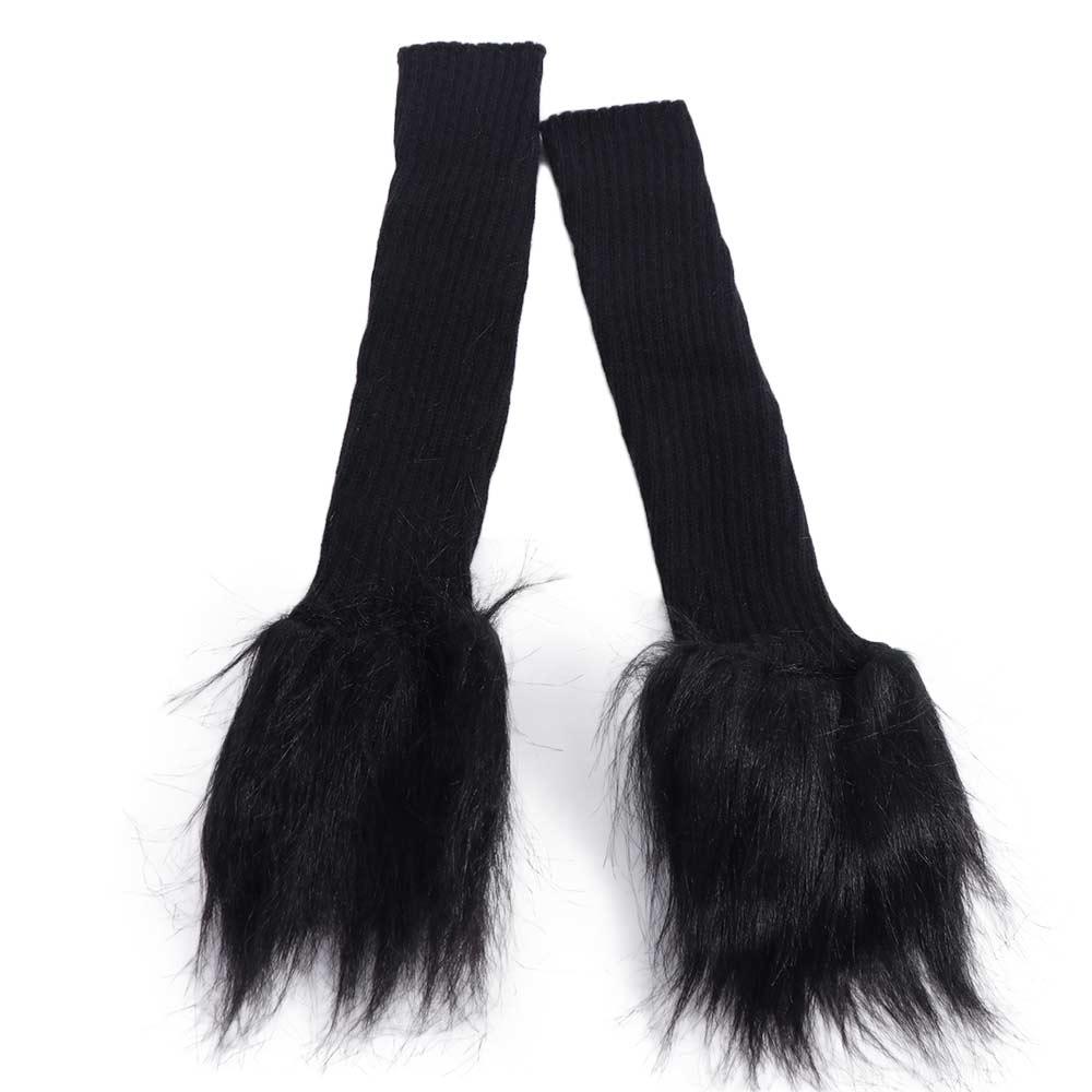

Elastic Lolita Plush Leg Warmers Patchwork Pile Up Socks Leg Cover Y2K Solid Color Hosiery Stockings Women Female One Size чёрный