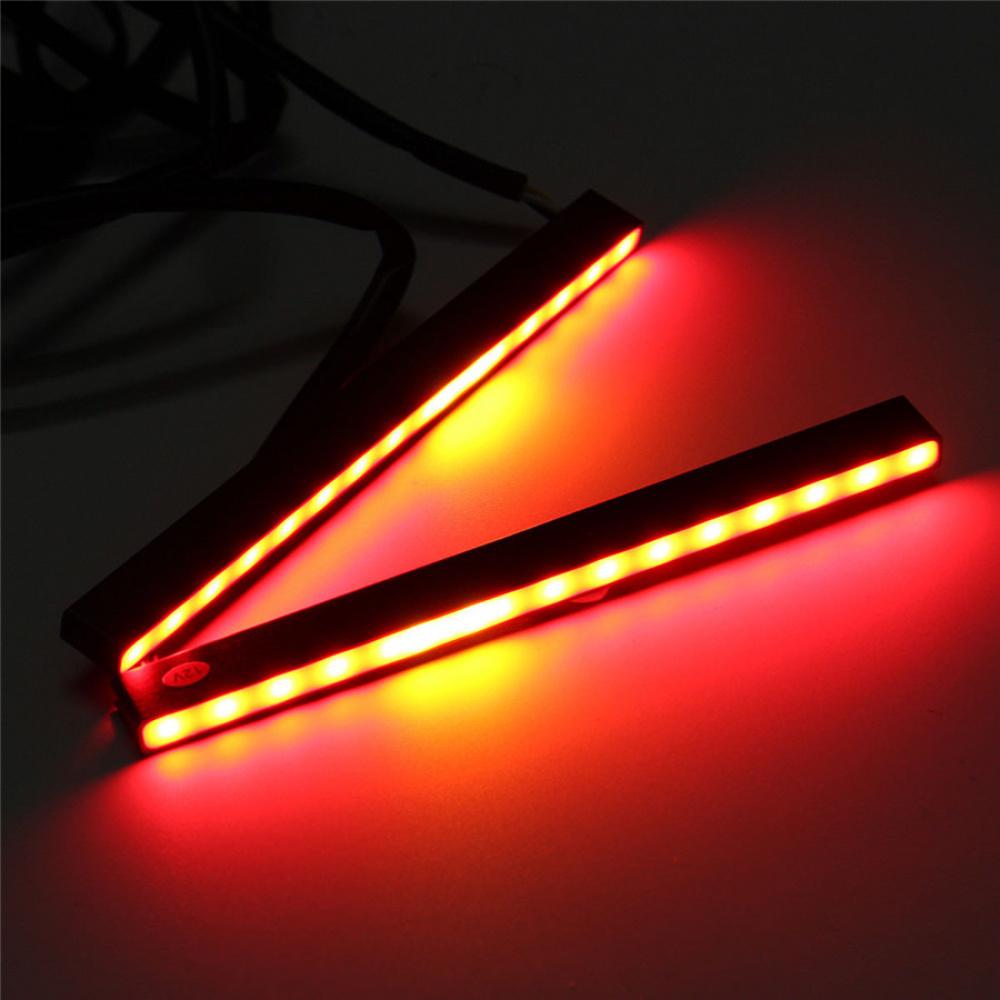 2 Pcs Switchback Flowing 29Led Red+Amber Car Turn Signal Lights Brake Lamps Drl