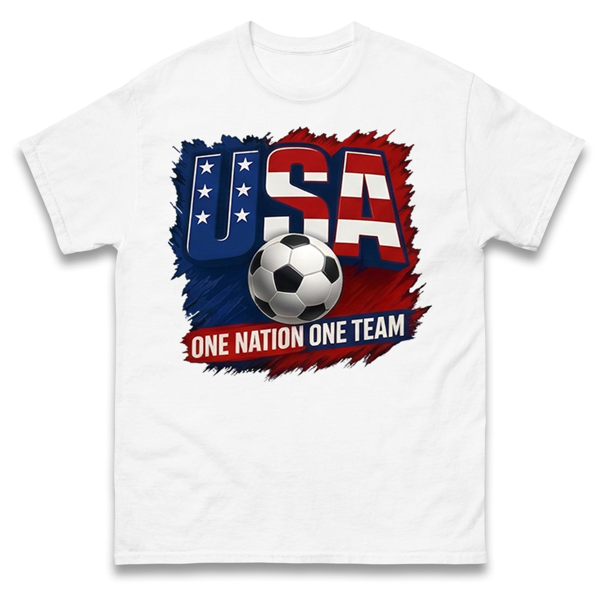 USA One Nation One Team T Shirt Tshirt Mens Womens Unisex Tops Tees S