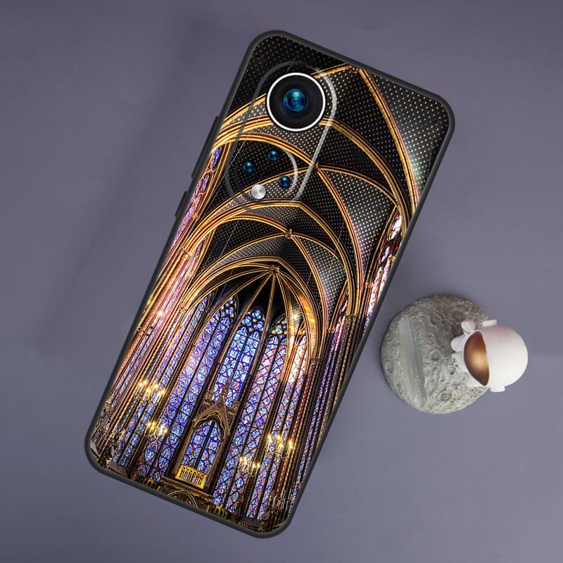 

church gothic Sainte-Chapelle For Huawei Honor Magic 5 Lite 70 50 X8 X9 a P20 P30 P40 P50 P60 Pro P Smart Nova 9 5T Case Huawei P50 Pro