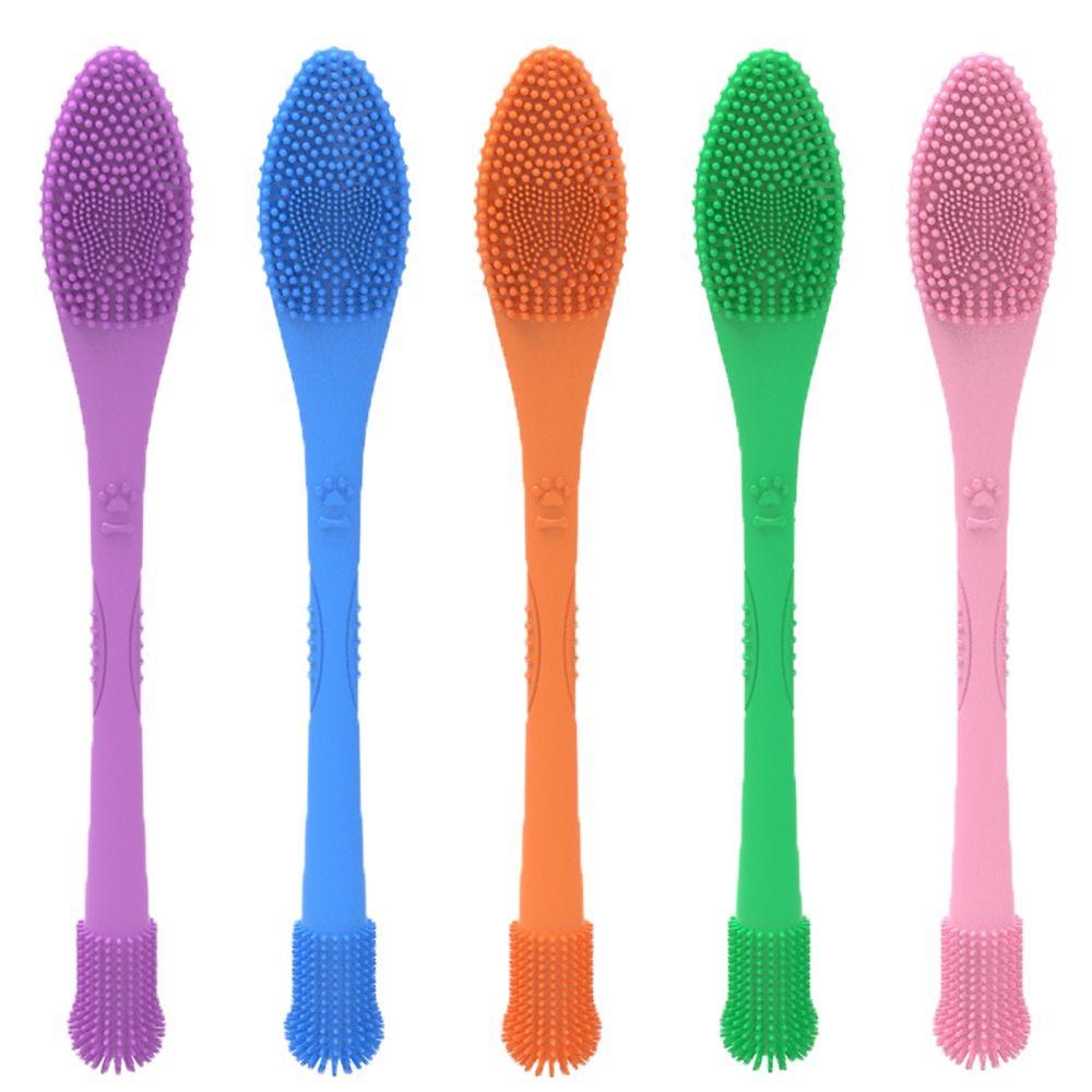 Silicone Soft Bristle Pet Toothbrush 360 ° Cleaning Pet Teeth Cleaning Supplies  Pet Oral Hygiene