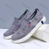 Fashion Men Shoes 2025 Spring New Comfortable Soft Sole Round Toe Sewing Casual Shoe Fashion Breathable Non Slip Lightweight Sneakers