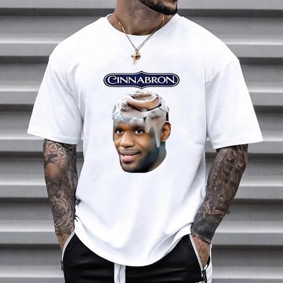 2025 Summer Fashion Cinnabron Graphics Funny Printed Oversized T-shirt Cotton Men Women Short Sleeve T-shirts Unisex Clothing