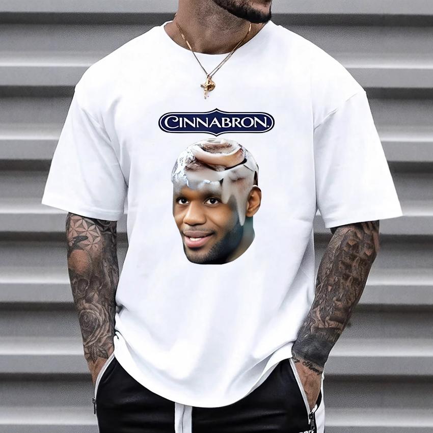 2025 Summer Fashion Cinnabron Graphics Funny Printed Oversized t-shirt Cotton Men Women short sleeve t-shirts Unisex clothing