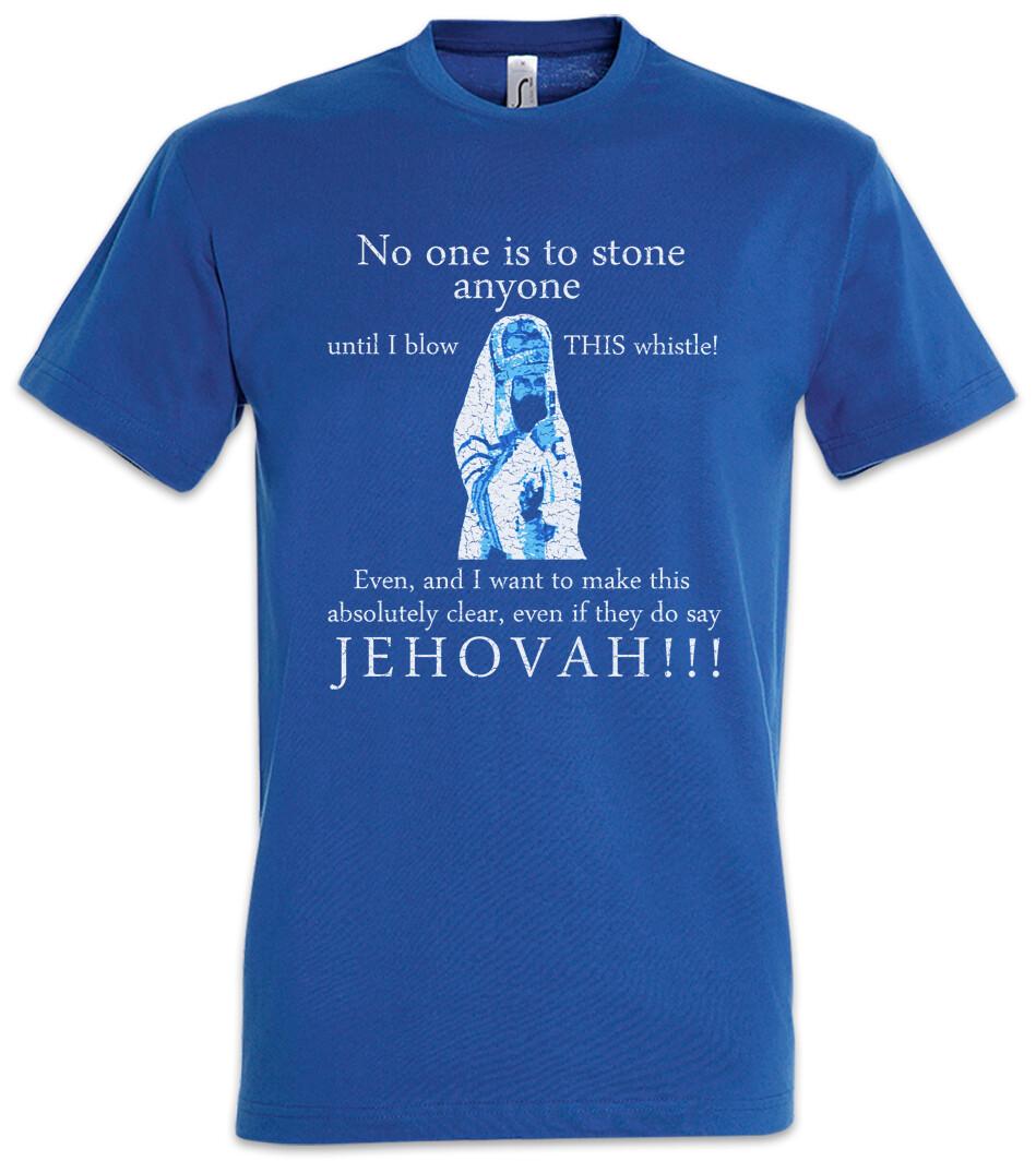 

Jehovah! T-Shirt Mens Womens Tees Top Monty Life of Python Fun Brian God Jehovah 4XL