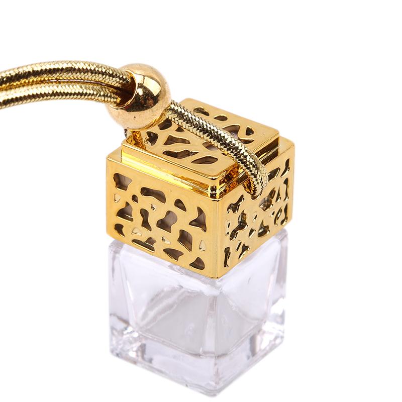 1PC Car Essential Oil Diffuser Fragrance Air Freshener Scent Perfume Bottle Ornament Hanging Empty Bottle Interior Accessory