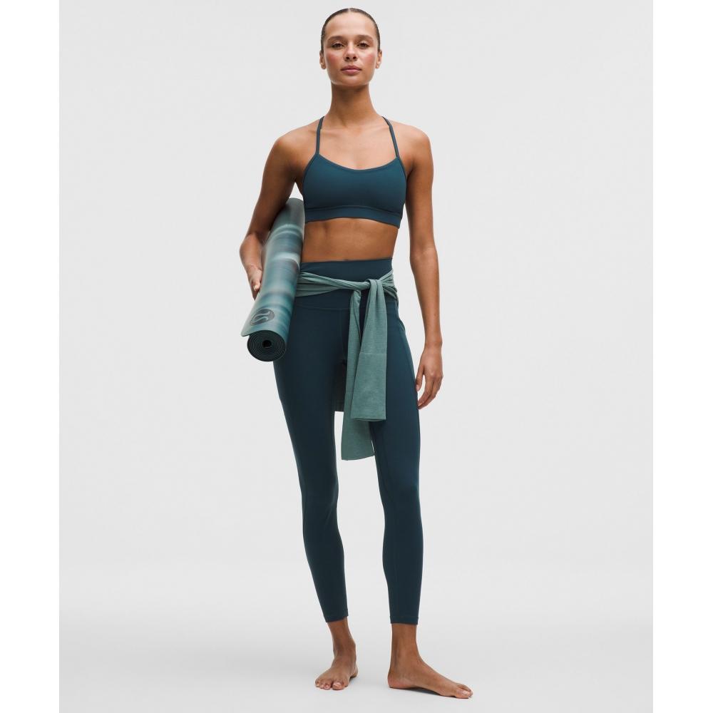 Lululemon Flow Y BrA Nulu  Light Support  A C Cups indoChine Blue