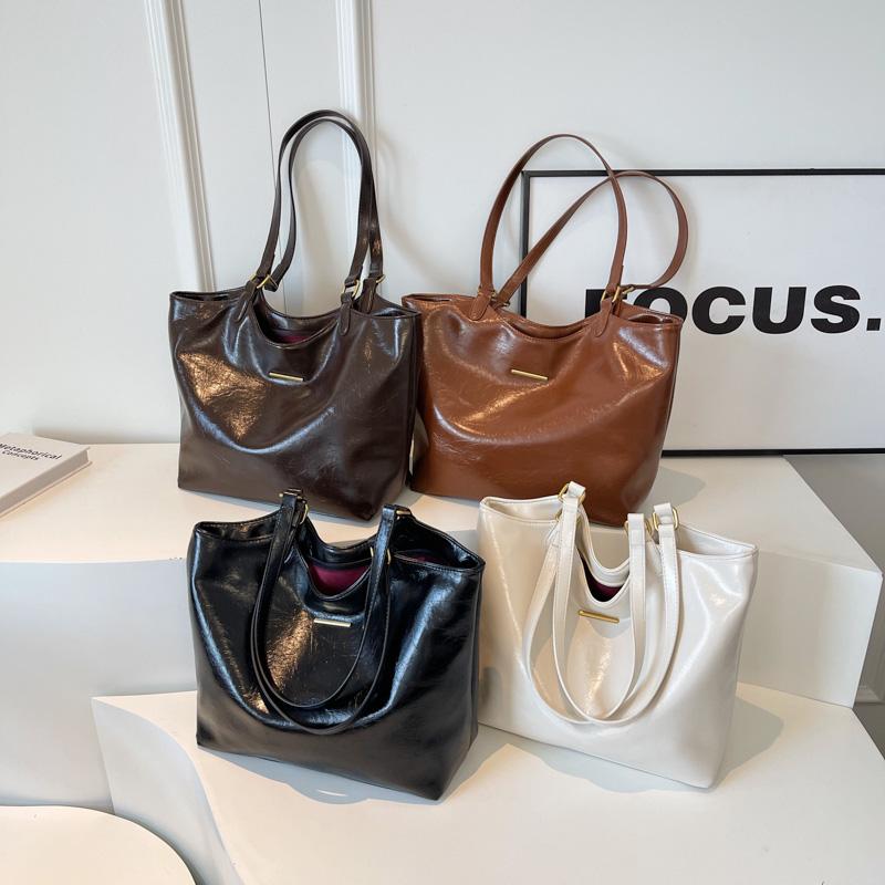 Leder-Einkaufstasche, Damen-Umhängetasche, große Kapazität, Handtasche