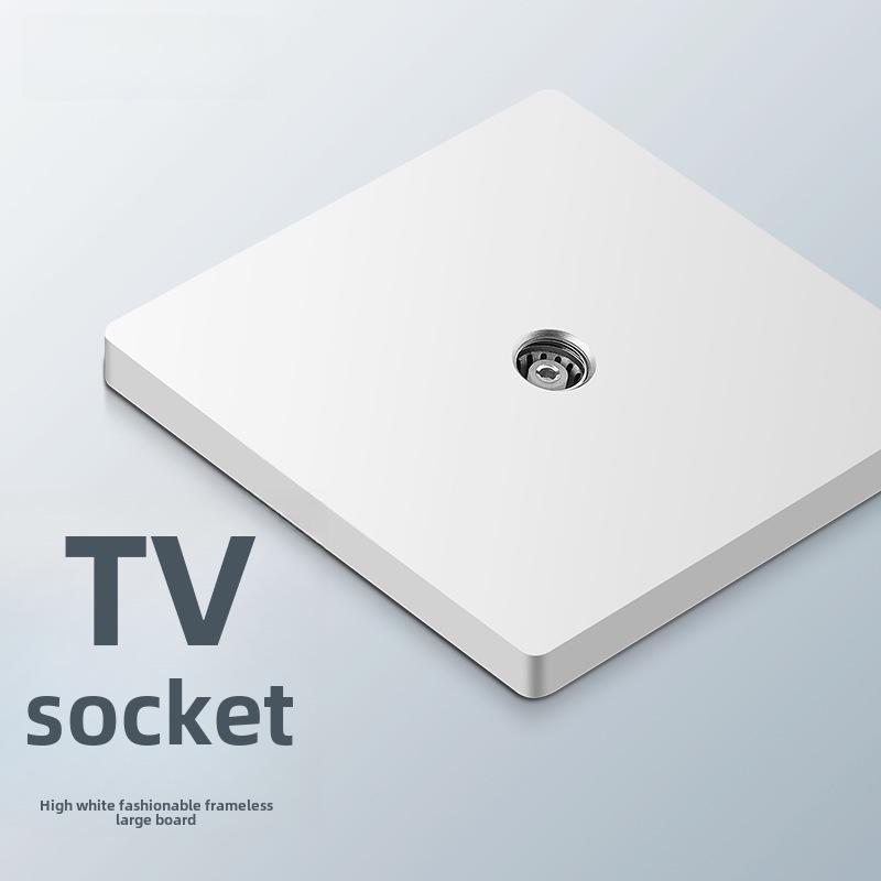 Panou priză comutator simplu/dublu ascuns tip 86 cu comutator electric intermediar și priză cu cinci găuri