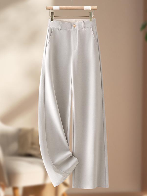 2026 Spring/Summer Women's High-Waisted Loose Wide-Leg Pants - Slimming, Fashionable, Comfortable & Skin-Friendly Casual Wear