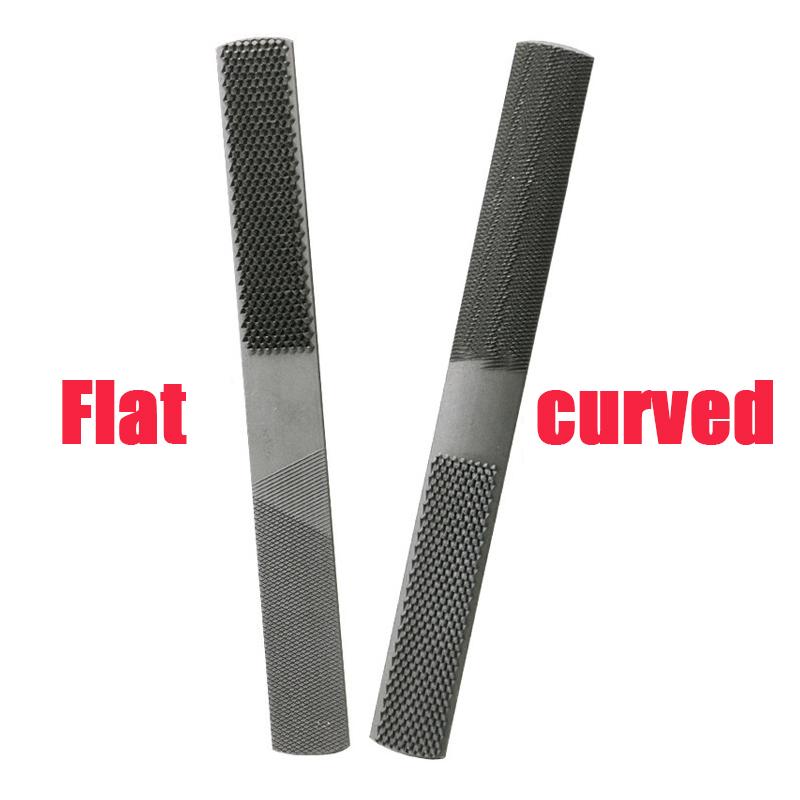 Double-cut Alloy Square Flat Half Round Filling Needle Woodworking 1pc 4 IN 1 Wood Carving Files Rasp Wooden Rotating Burrs File