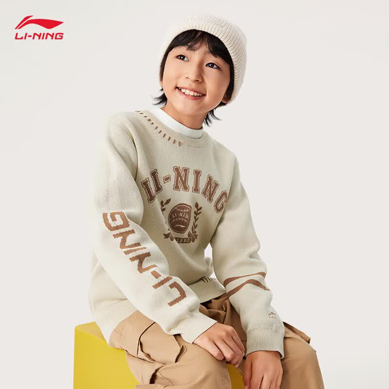LI-NING Kids  Retro Knitted Pullover Top 160