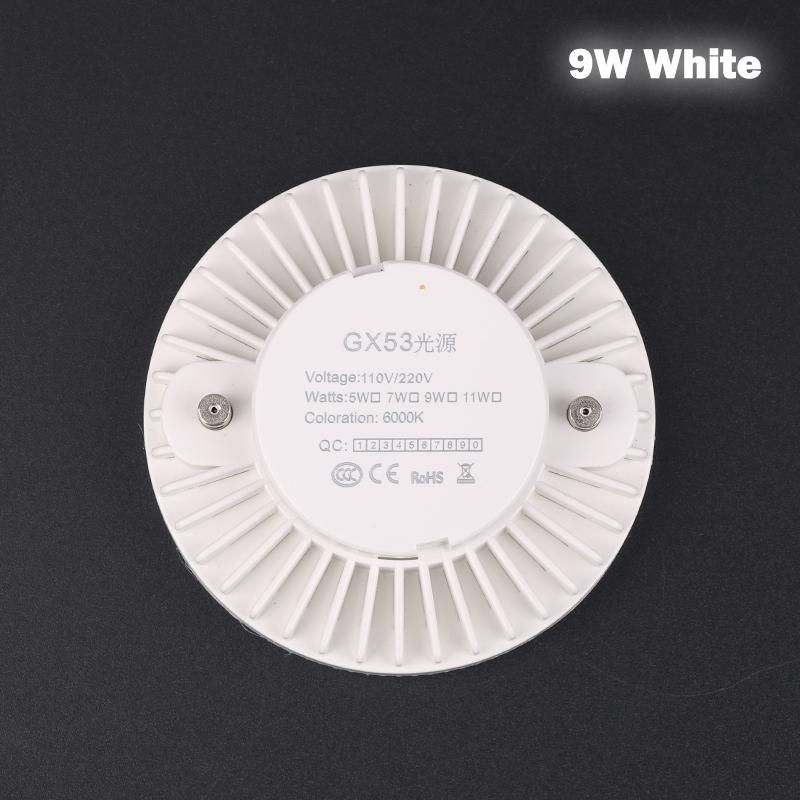 

Gx53 Светодиодная лампа под освещением шкафа 5/7/9 Вт Свет для гардероба Светодиодный прожектор 9W