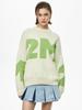 Round Neck Jumper for Autumn Winter Knitted Fashionable Versatile Round Neck Loose Fit Letter Jumper for Women Luxurious Relaxed Versatile Top