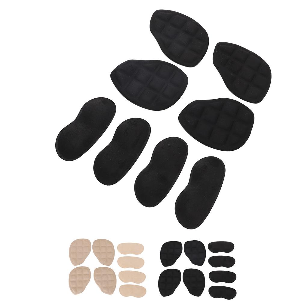 8 Pcs Forefoot Heel Cushion Inserts Non Slip Improved Shoe Fit Adhesive Heel Grips Liners for Too Bi