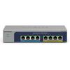 Netgear plus ms108eup - commutateur - géré - 4 x 100/1000/2.5g (poe++) + 4 x 100/1000/2.5g (poe+) - de bureau, fixation murale - po