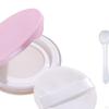 Leeres tragbares DIY-Make-up-Puderetui mit Puff, Spiegel, Netz, Löffel für die Freundin