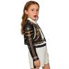 COSSA Kids' Demon/Hunter Cosplay Costume for Girls, Halloween, Cultural Festivals, and Events (Rumiblack, 150)