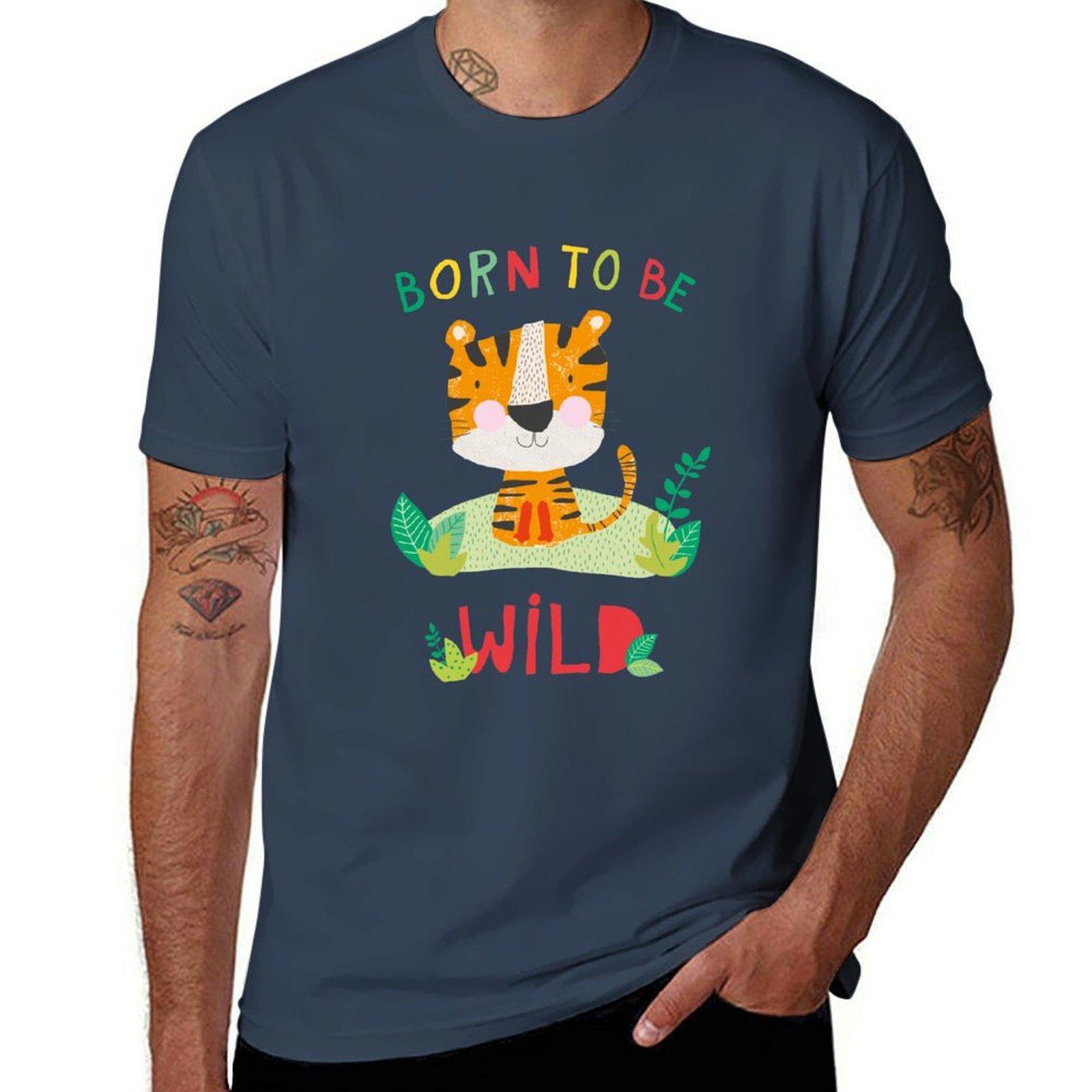 Born To Be Wild Tshirt Construction Work Tee Shirt S