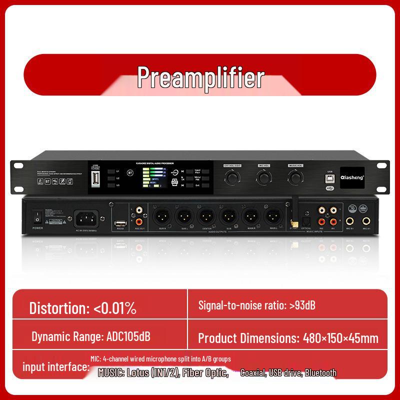 QIASHENG Professional Amplifier for Stage, Conference, KTV, Bar, or Wedding Events