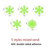 50pcs Snow Wall Stickers Christmas Decal Glow In The Dark Baby Kids Bedroom HomeSnowflake Luminous Fluorescent Wall Stickers