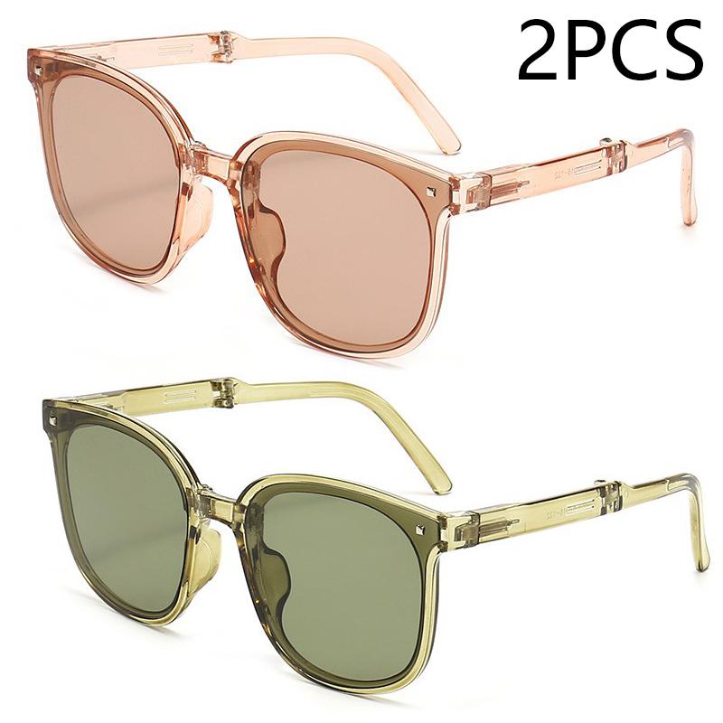 Folding sunglasses portable ultra light sun protection UV protection sunglasses for both men and women