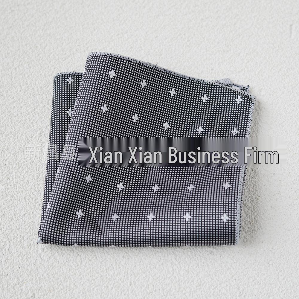 Britischer Retro-Blumen-Einstecktuch: Herren Business-Anzugtaschentuch im koreanischen Stil Formale Kleidung Accessoire