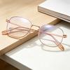 2Pcs New Fashion Vintage Polygon Metal Frame HD Myopia Glasses Men Women Daily Office Simple Style Ultralight Near Sight Eyeglasses