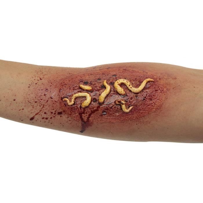 Maquillage FXs - Vers Horripilantes - Halloween - Taille unique