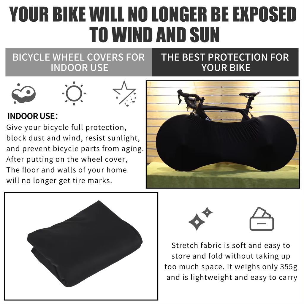 Bicycle Protector Cover MTB Road Cycling Protective Gear Anti Dust Wheels Frame Cover Scratch Proof Storage Bag
