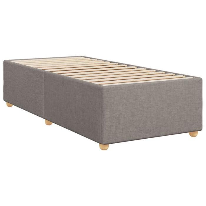 VidaXL Cadre de lit sans matelas taupe 90x200 cm tissu 3284705