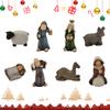 Mini Jesus Figurines Small Jesus Statues Cartoon for Christmas Thanksgiving Day