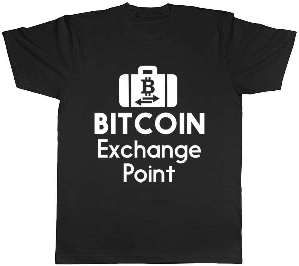 Bitcoin Exchange Point Mens Ladies Womens T-Shirt L
