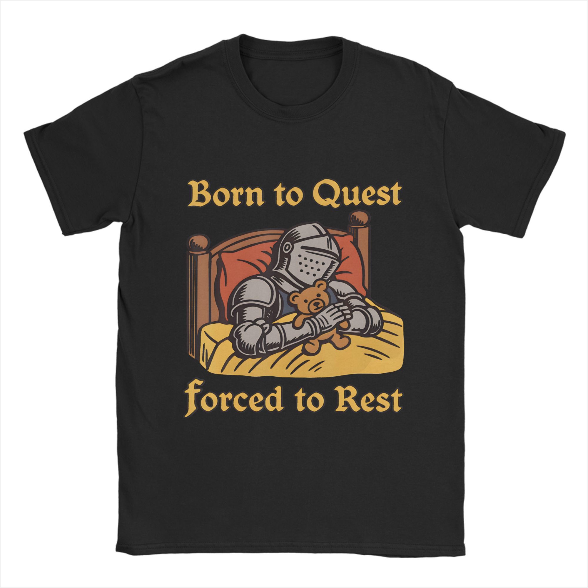 

Born to Quest Forced to Clock in Clock In Men s T Shirt Fashion Tees Short Sleeve Crewneck T-Shirts 100% Cotton Gift Tops ... S разноцветный