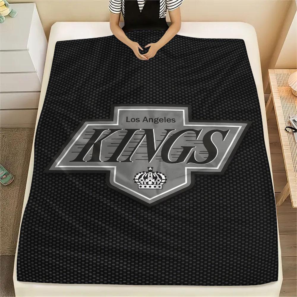 LA Kings Printed Flannel Blanket, soft throw for bedroom sofa, washable, Christmas present, great gift.