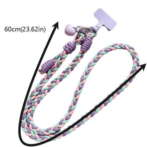 Anti-loss Phone Hanging Chain Nylon Mobile Phone Lanyard DIY Phone Crossbody Chain  Christmas Gifts