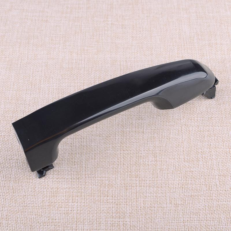 Car Front Right Outer Door Handle Fit for Toyota Land Cruiser Prado J150 Series 2009-2015 2016 2017 2018   Black Plastic