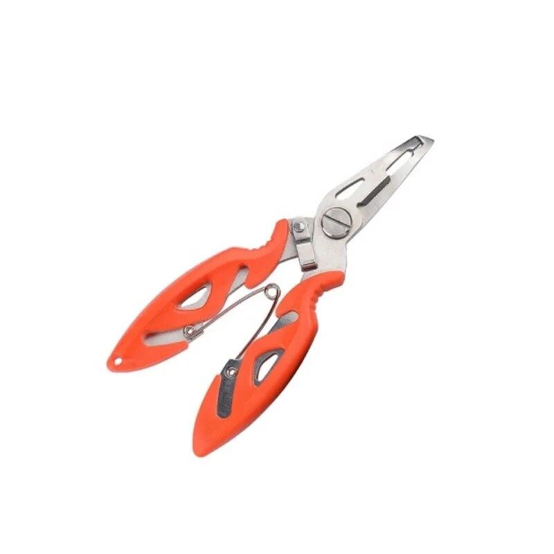 Small Size Fishing Stainless Steel Plier Freshwater Saltwater Hook Remover Scissors Metal Fishing Tackles