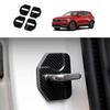 For Volvo XC40 2019-2024 Carbon Fiber Door Buckle Cover Catch Protector Trim 4pc