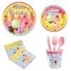 8Guests Ice cream Theme Disposable Tableware Summer Ice Cream Plate Napkin Kids Happy ice-Cream Cone Birthday Party Supplies