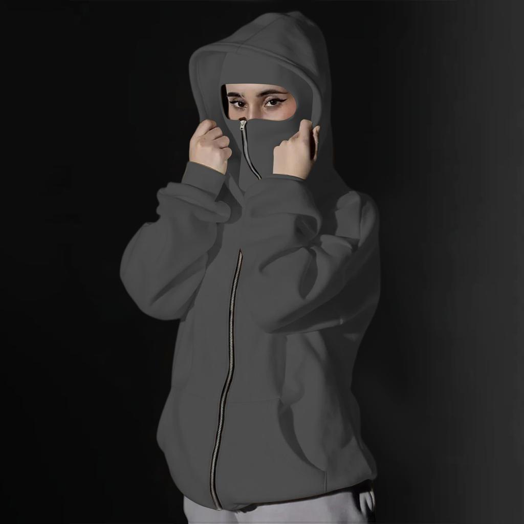 Women's Double-layer Hooded Zipper Hoodie Jacket