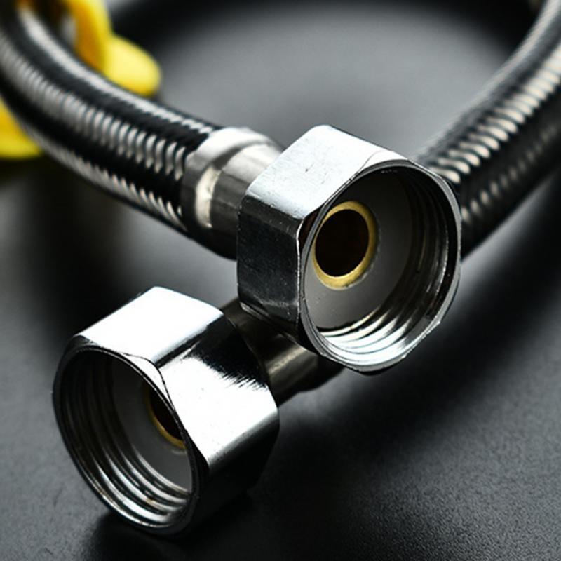 New 304 Stainless Steel Shower Hose Flexible Bathroom Water Pipe Silver Color Common Pumbing Hoses Bathr