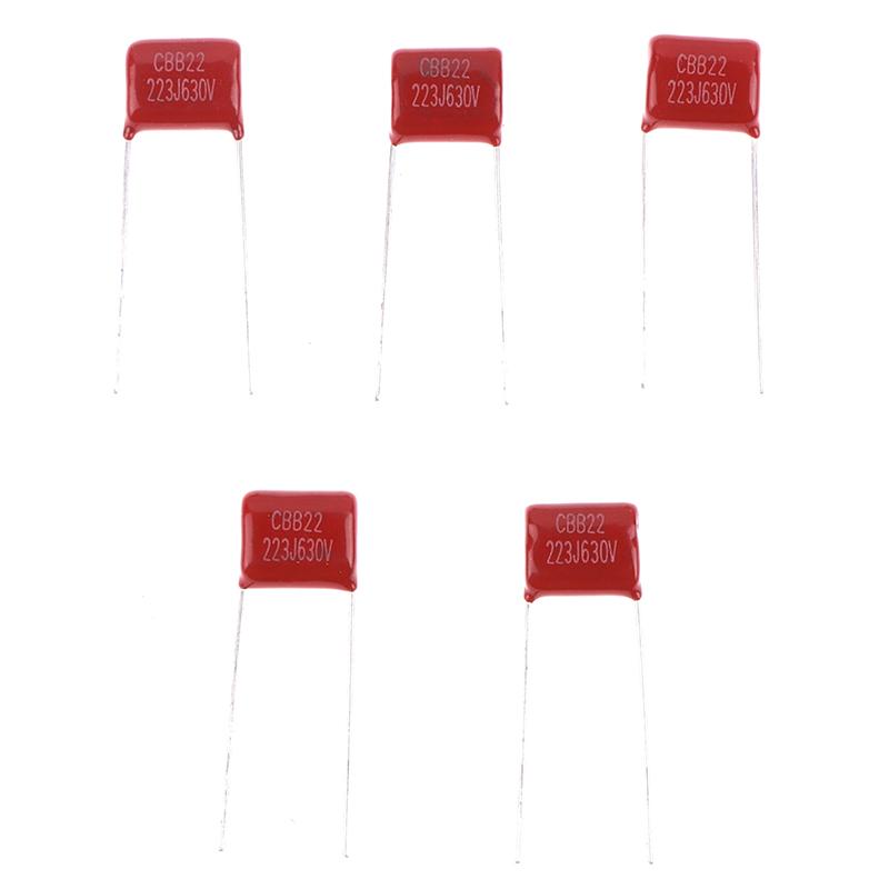 10Pcs Pro 223J 630V 22Nf 0.022Uf Capacitors Metallized Polypropylene Guitar Cap Cbb Film Caps For Electric Guitar Bass